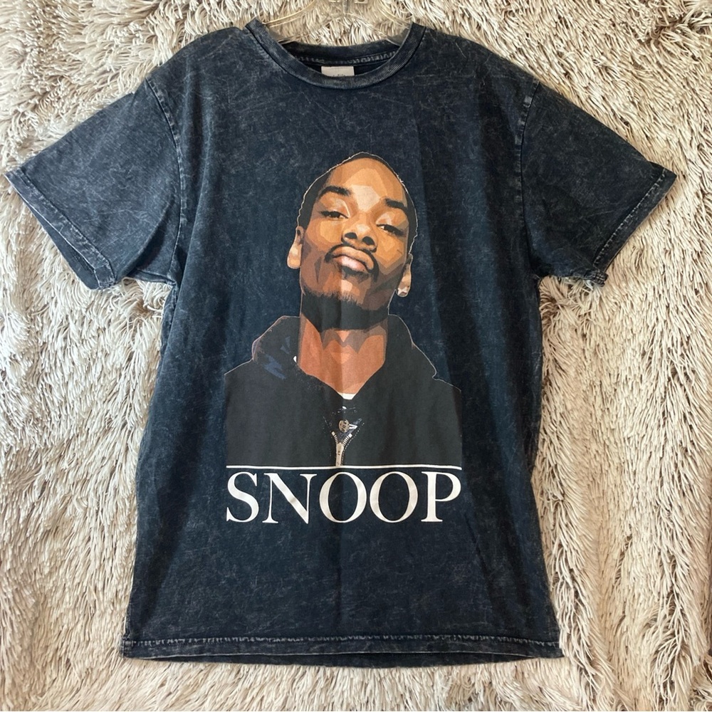 Y2K Cross Colours mens small Snoop Dogg T-shirt Graphic‎ Print acid washed